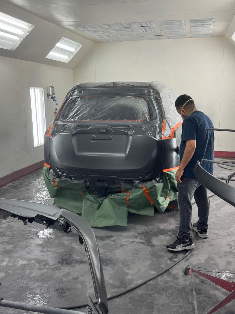 Refinish in progress
